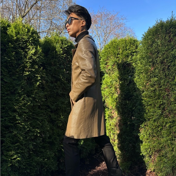 Tan/Camel coloured Leather Jacket - Picture 4 of 7